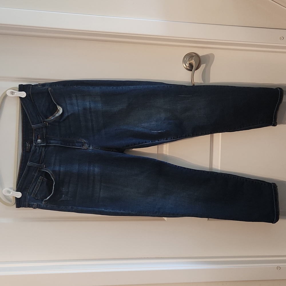 Judy Blue Tapered Slim Fit Jeans Dark Wash Mid Rise Stretch